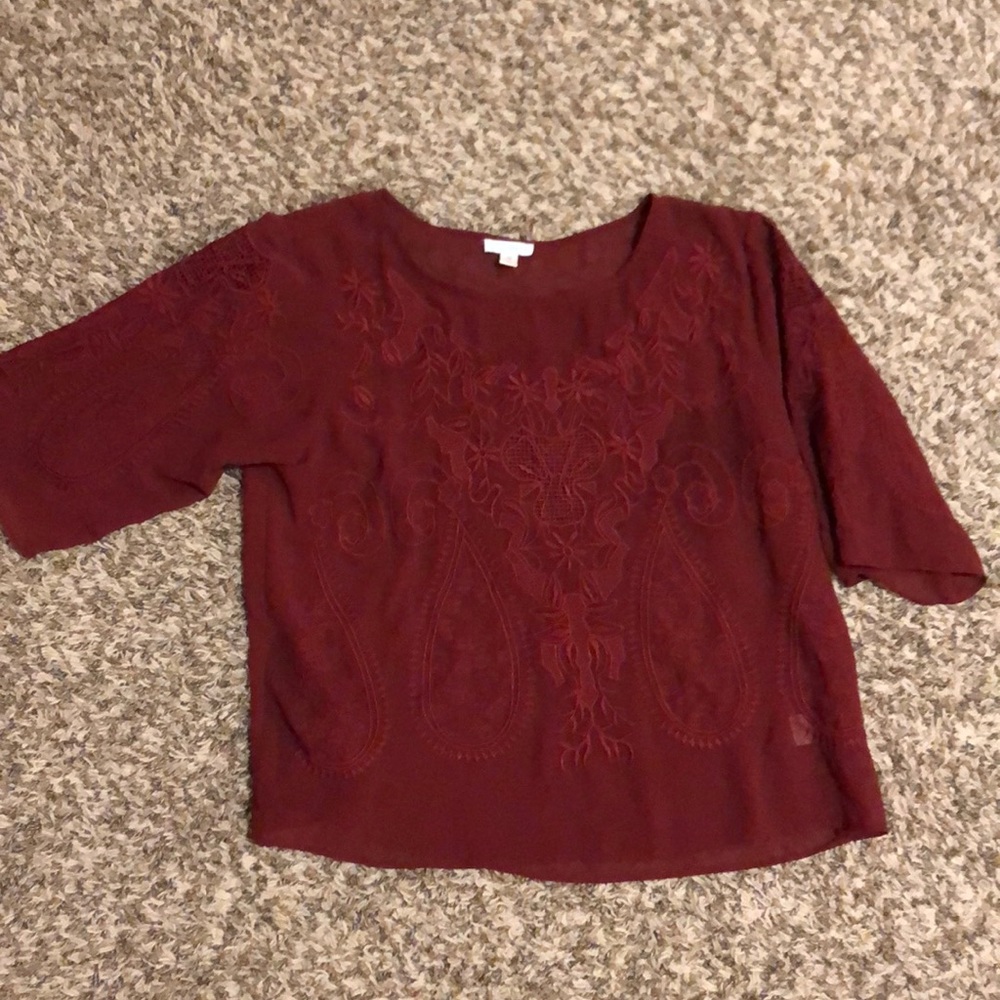 Maroon blouse
